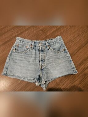 Levis 501 Shorts Light Wash Size 30